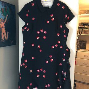 Kate Spade Falling Florals Ruffle Dress - 14